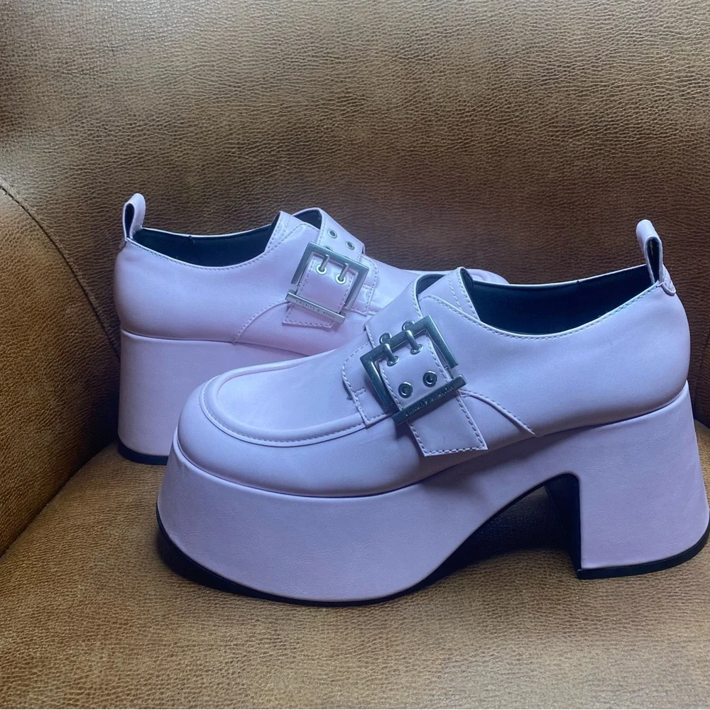 Charles & Keith Pink Platform Shoes